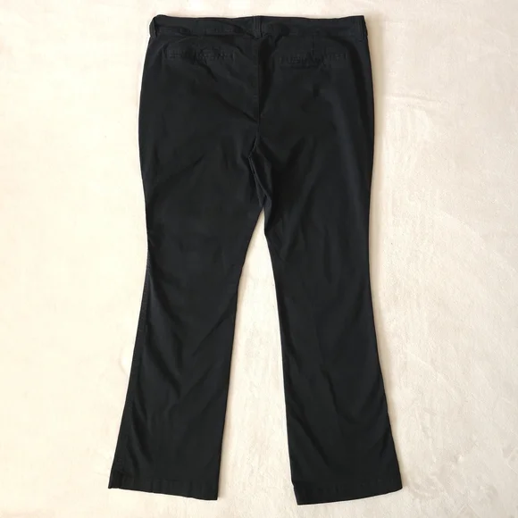 Old Navy Black Bootcut Khaki Casual Chino Pants - Picture 3 of 6